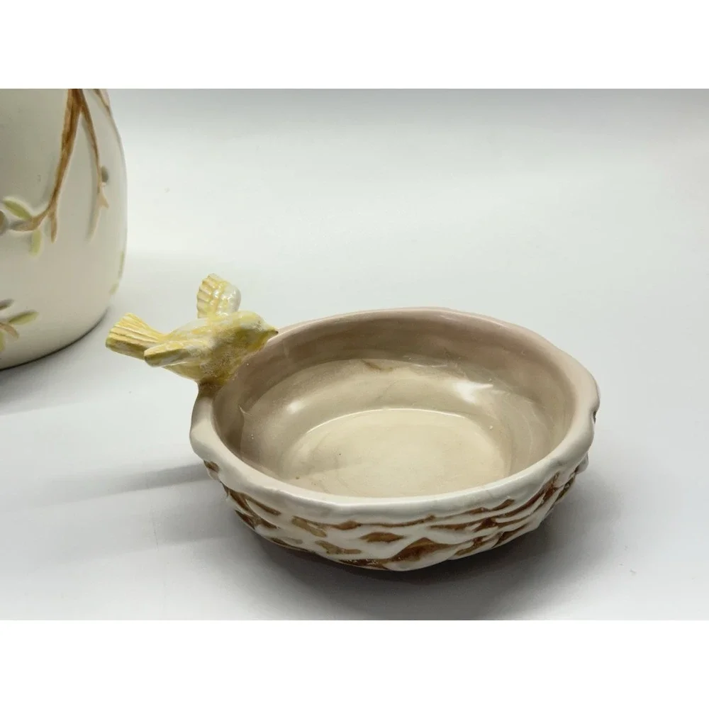 RETIRED Scentsy Nature's Haven Bird Nest Full Size Wax Warmer 7